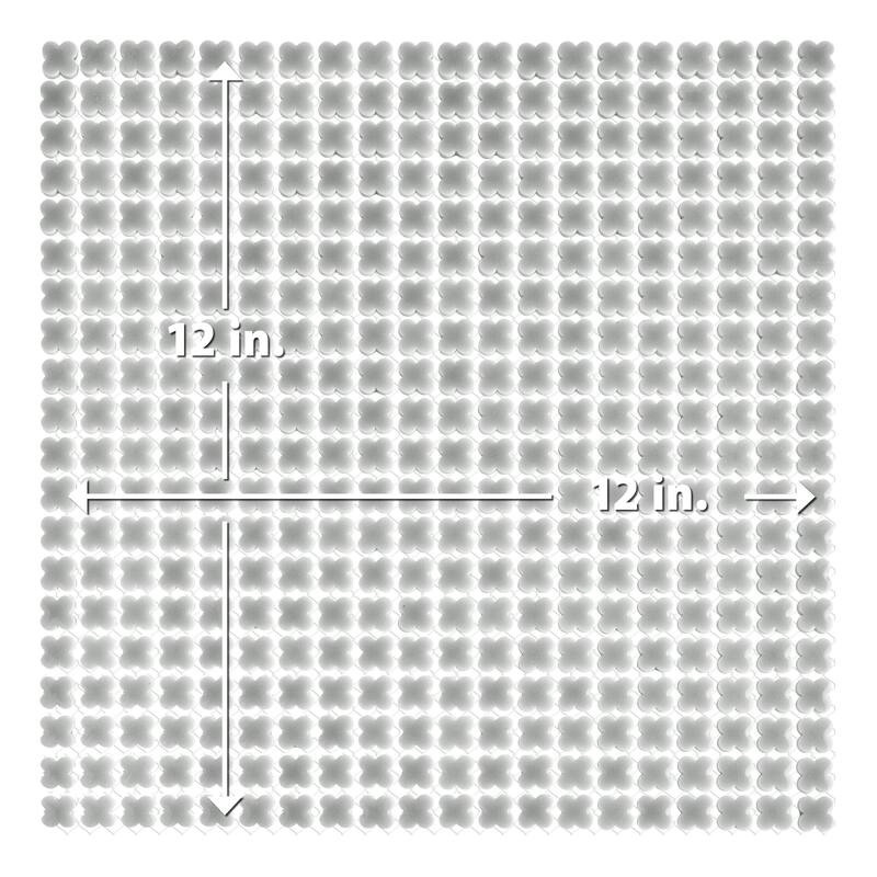 Merola Tile Fioretti Glossy Grey 12" x 12" Porcelain Floor and Wall Tile