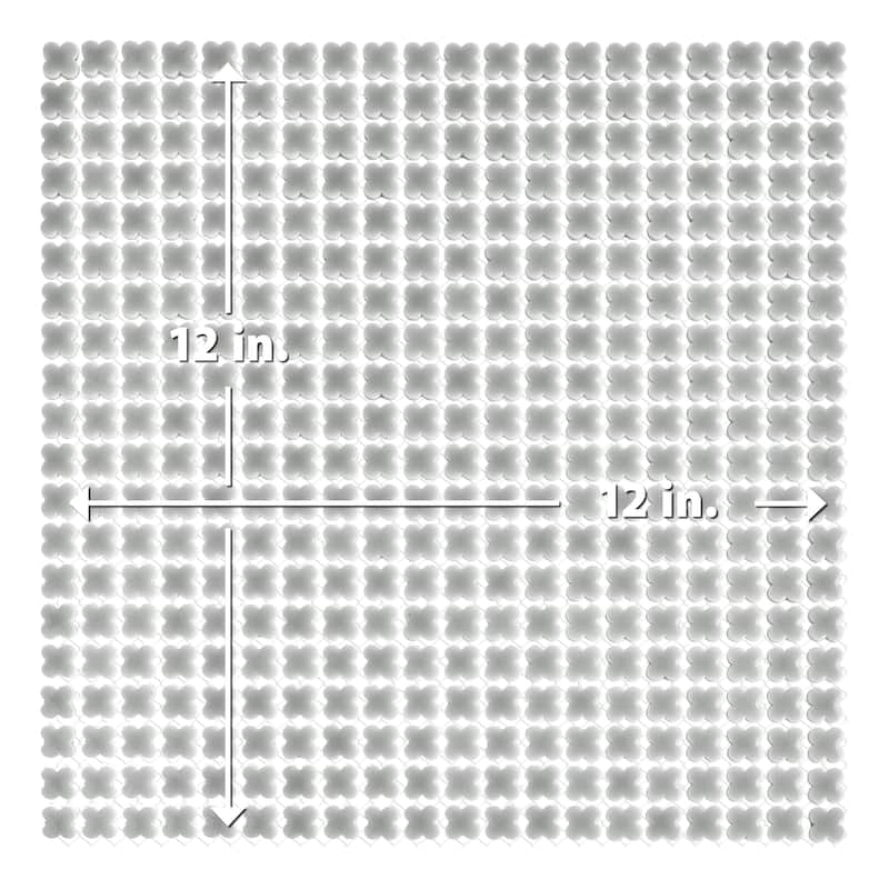 Merola Tile Fioretti Glossy Grey 12" x 12" Porcelain Floor and Wall Tile