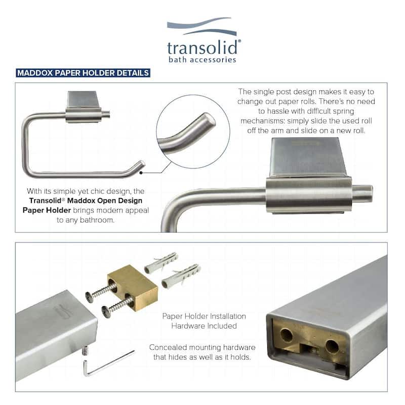 Transolid MPH Maddox Wall Mounted Toilet Paper Holder