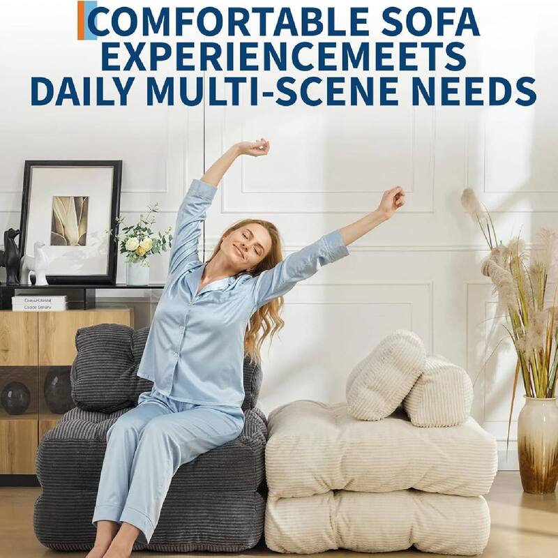 Folding Sofa Bed,Convertible Sleeper Chair with Pillow