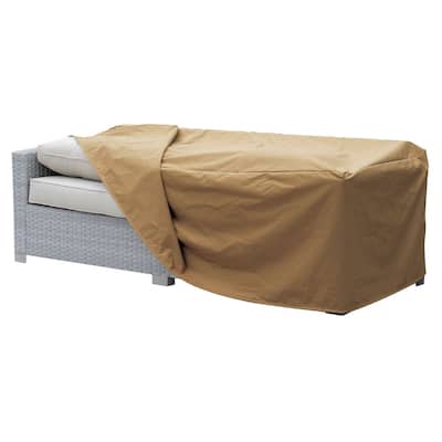 Waterproof Fabric Dust Cover for Outdoor Sofa, Medium, Brown
