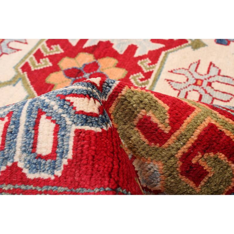 ECARPETGALLERY Hand-knotted Finest Ghazni Cream Wool Rug - 6'6 x 10'0