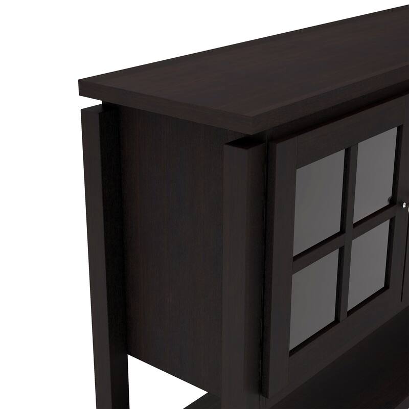 DH BASIC Modern Farmhouse 59" Windowpane Cabinet Buffet by Denhour