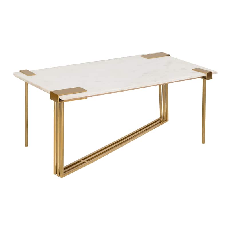 Daneb White Marble Cocktail Table