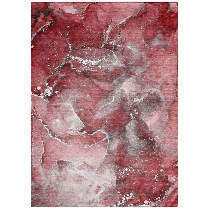 Rari Artistic Abstract Weather Resistant Classic Meets Modern Runner Outdoor Rug