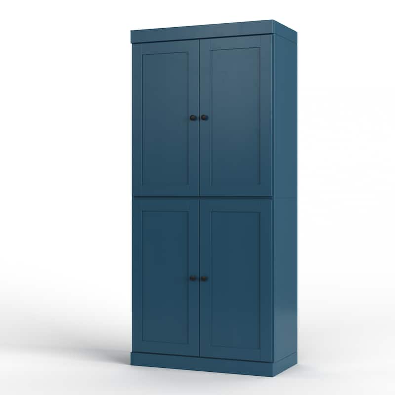 Palace Imports 100% Solid Wood 32" Bathroom Storage Cabinet with Shaker Doors, 2-Drawers and Adjustable Shelves