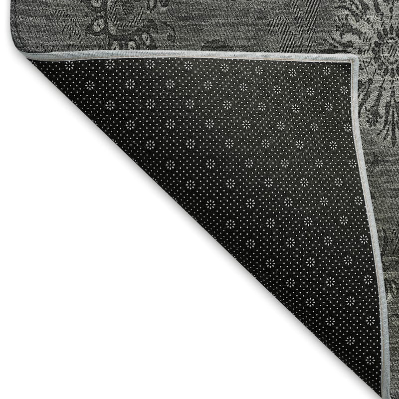 Premium Washable Super Soft Floral Imprint Mayfield Rug