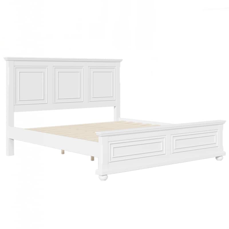 Traditional Town and Country Style Pinewood Vintage Tall Headboard