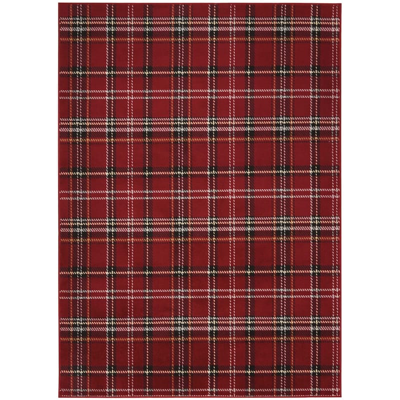 Lifuh Power Loomed Traditional Durable Area Rug By HomeRoots