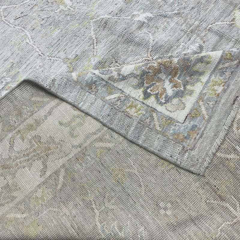 HERAT ORIENTAL Handmade Vegetable Dyed Oushak Wool Rug - 8'8" x 10'