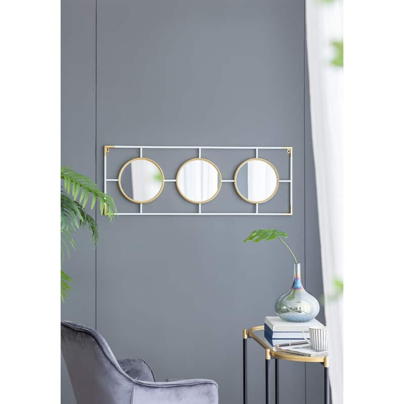 Gold And White Frame With Mirror