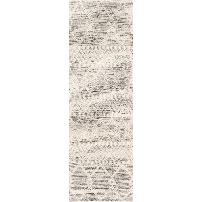 Livabliss Bradrick Handmade Farmhouse Trellis Wool Area Rug