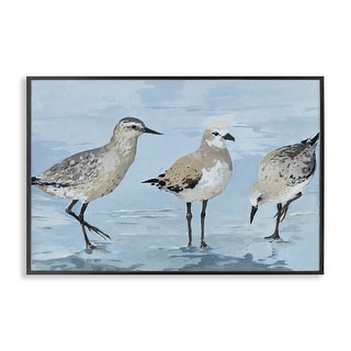 Stupell Sandpipers Beach Coastal Scene Framed Giclee Art Design By ...