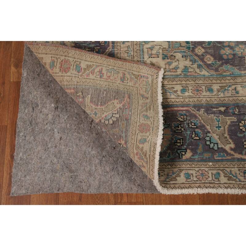 Medallion Tabriz Persian Area Rug Handmade Wool Carpet - 8'0" x 10'7"