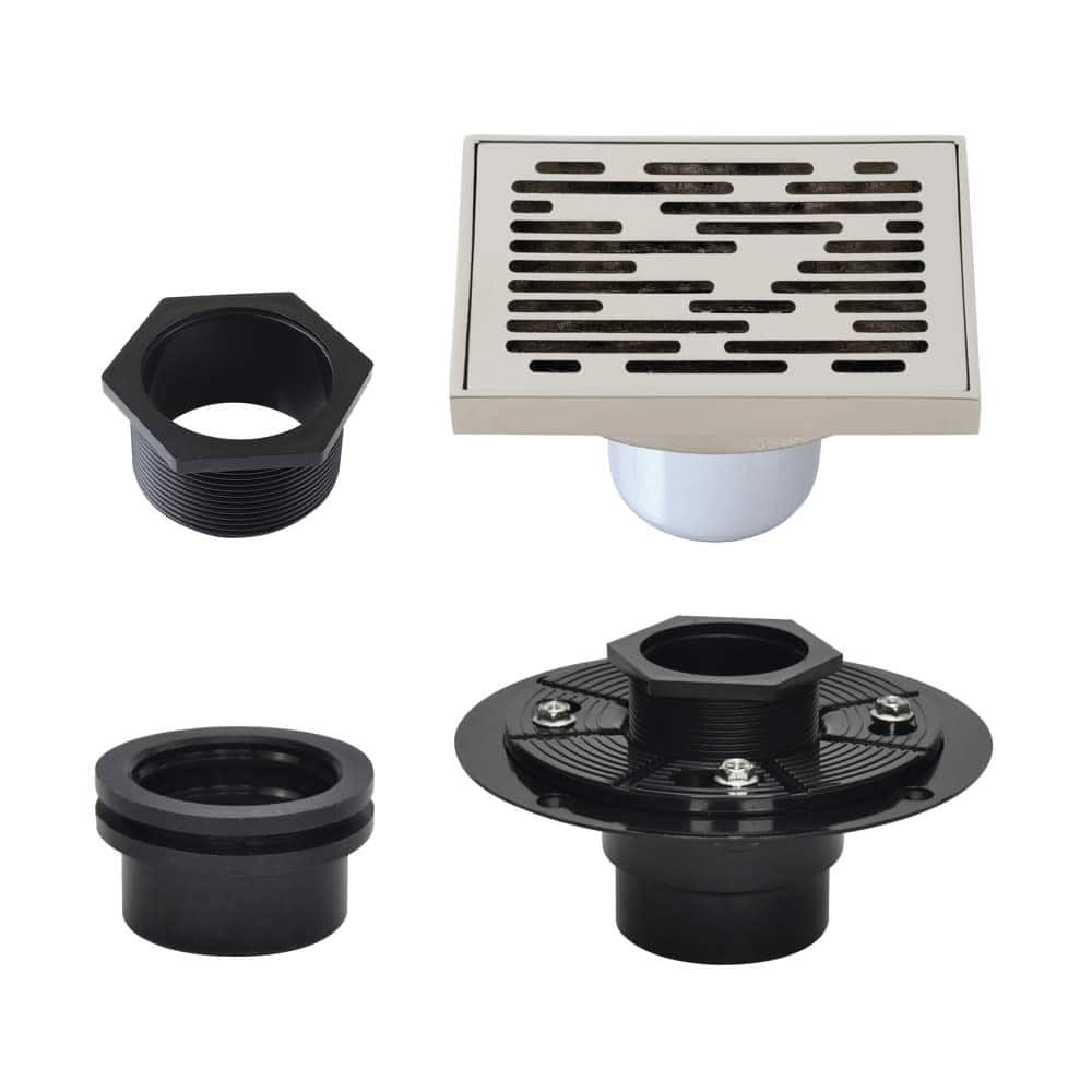 Kingston Brass BSFK6310 Watercourse 3-15/16" Square Shower Drain