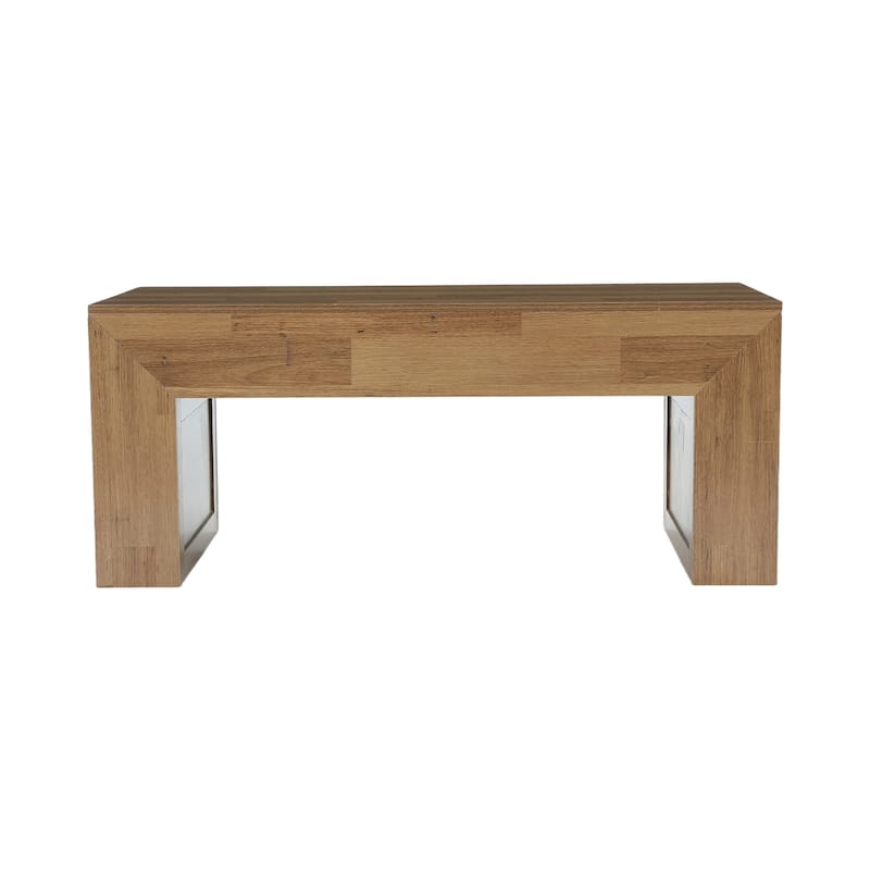 55" Farmhouse Oval Wood Dining Table for 6, Rustic Kitchen Table - N/A