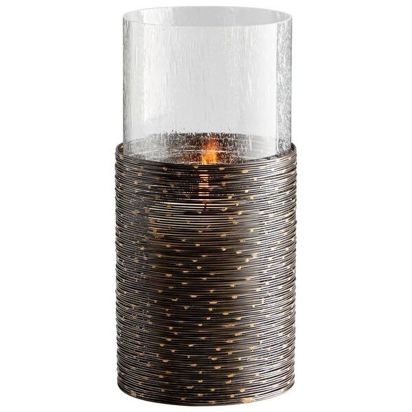 Shop Cyan Design 09703 Luniana Glass And Iron Hurricane Candle