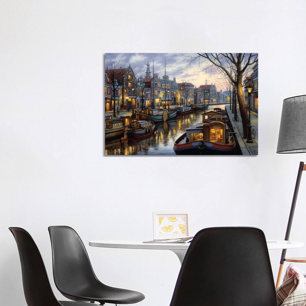 iCanvas "Canal Life" by Evgeny Lushpin Canvas Print