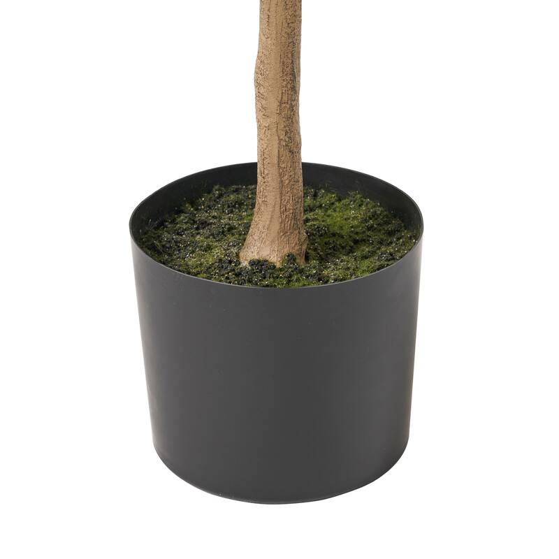 Zylo Decorative Faux Lemon Tree, 59 Inch, Green