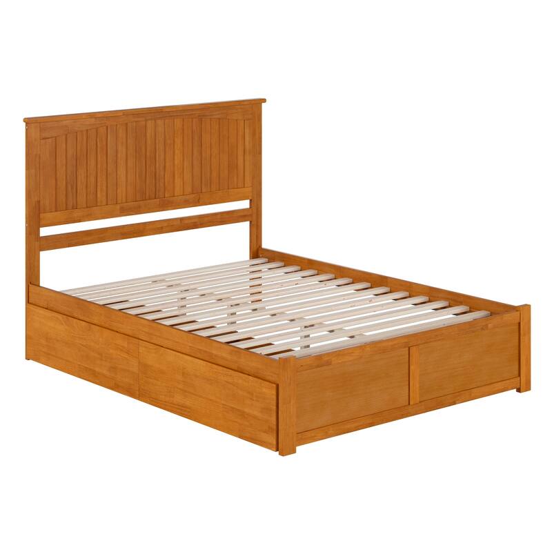 Nantucket Platform Bed with Footboard and Storage Drawers