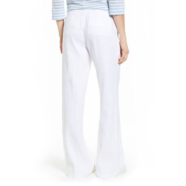 Shop Nordstrom Women S Drawstring Waist Linen Pants Size 12