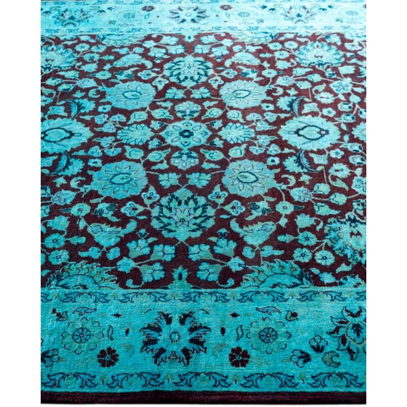 Fine Vibrance One-of-a-Kind Hand-Knotted Area Rug - Blue, 4' 2" x 6' 3" - 4' 2" x 6' 3"