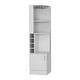 preview thumbnail 13 of 40, TUHOME Syrah Corner Bar Cabinet with 2-Doors and 8 Cubbies - N/A
