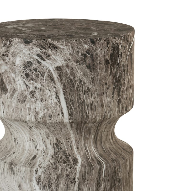 Modern Small Round Side Table Tree Stump Garden Stool indoor and Outdoor