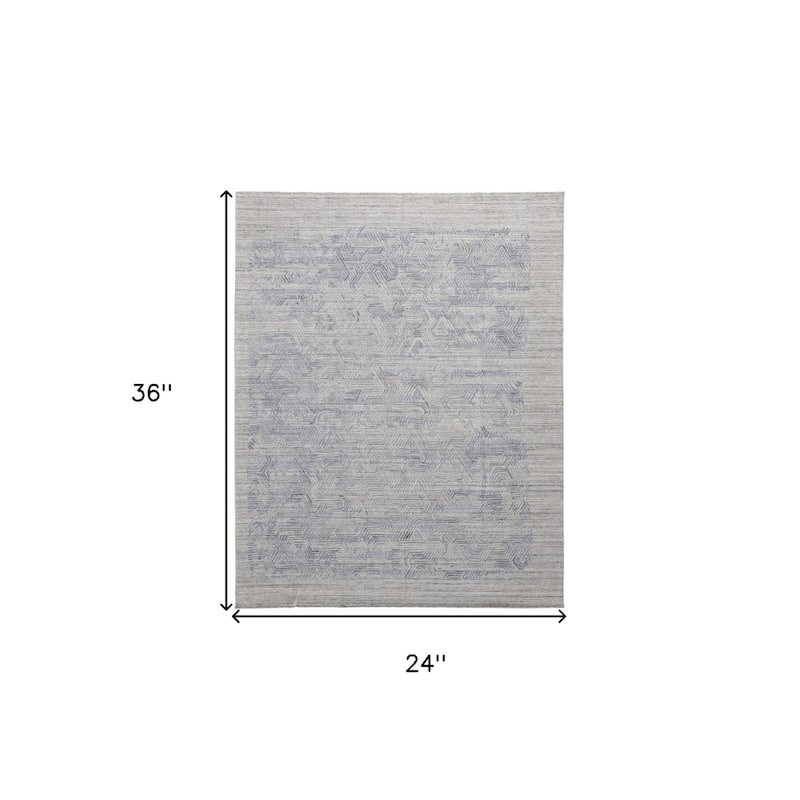 Xupab Abstract Modern Woven Durable Area Rug By HomeRoots - 2' x 3'