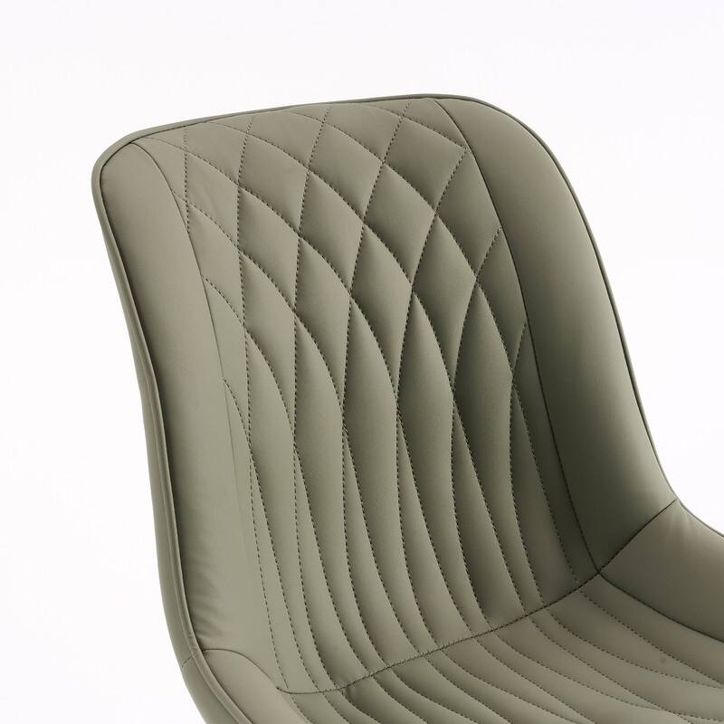 Modern Office Chair, Leather Swivel Office Chair for Home Office