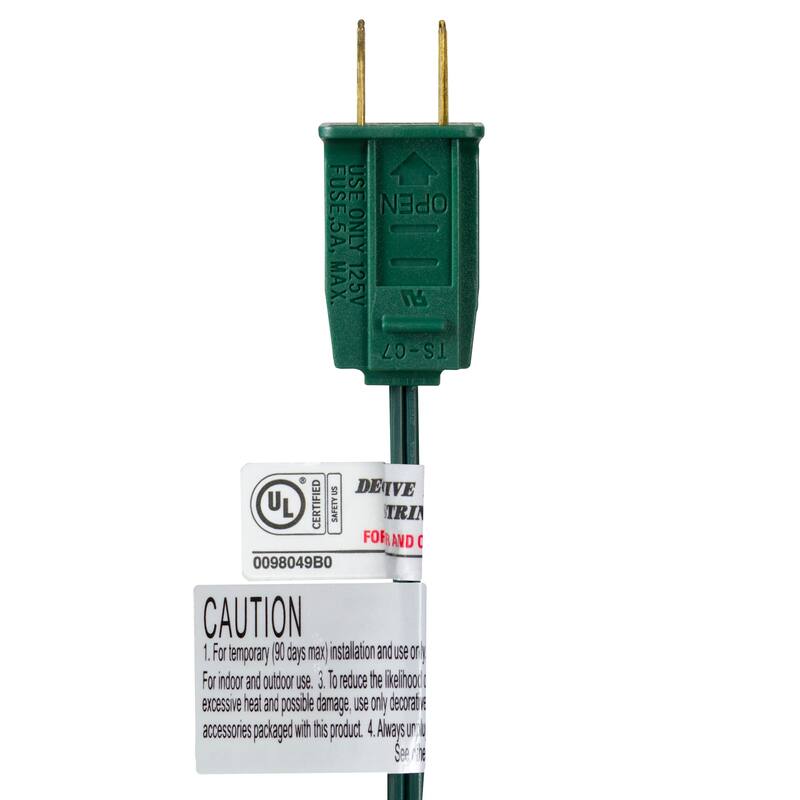 10-Count Frosted Red White Green G50 Globe Patio Lights 9ft Green Wire