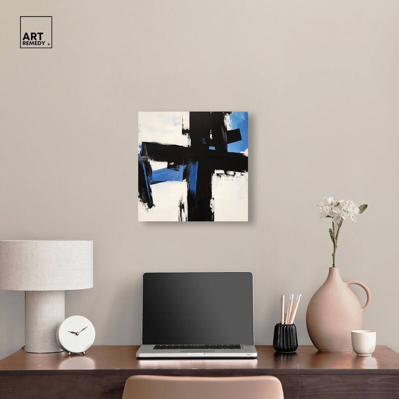 Blue Streak II Canvas by Art Remedy, Gallery Wrapped