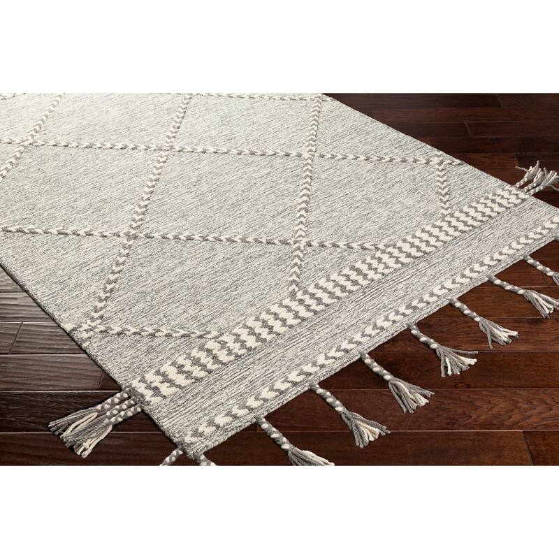 Artistic Weavers Loren Boho Tassel Handmade Wool Area Rug