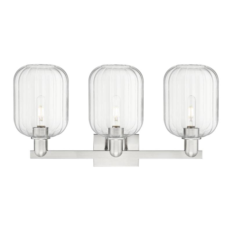 Innovations Lighting Downtown Urban - Preston - 3 Light 26" Jar Shade Bath Vanity Light