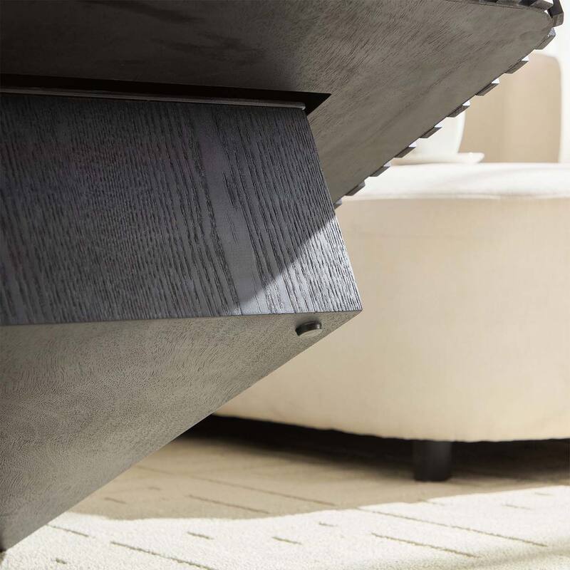 Modern Handcrafted Drum Coffee Table,for Living Room