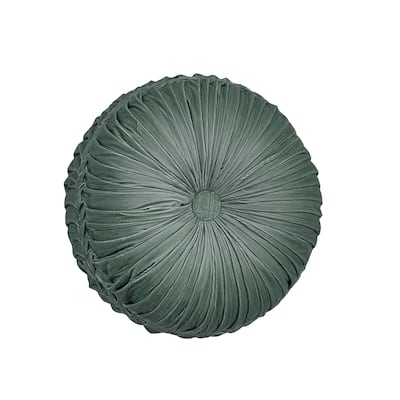 J. Queen New York Nico Tufted Round Decorative Throw Pillow