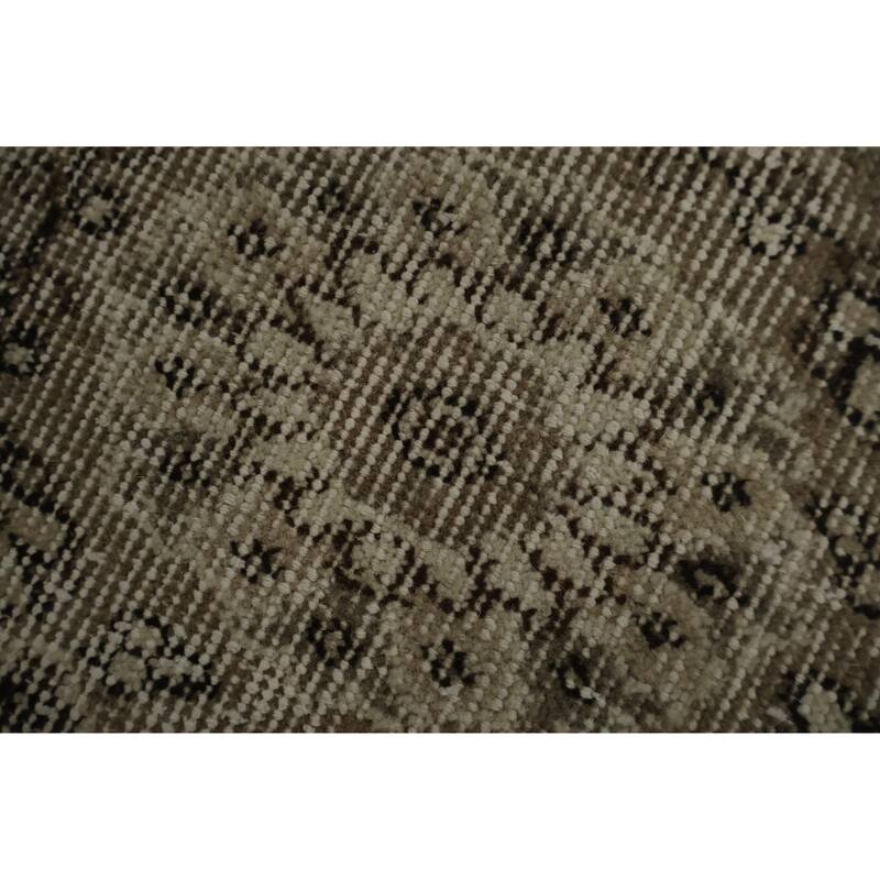 Hand Knotted Oriental 100% Wool Carpet Transitional Floral Beige & Ivories Anatolian Area Rug - 9' 6'' X 5' 9''