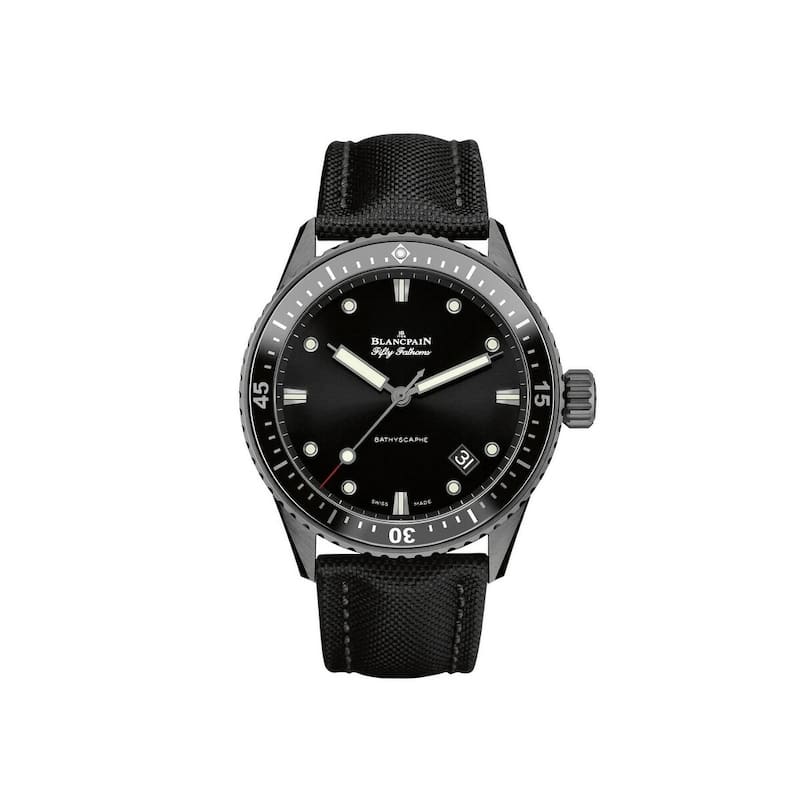 Blancpain Fifty Fathoms Bathyscaphe Ceramic Men's Watch - Black