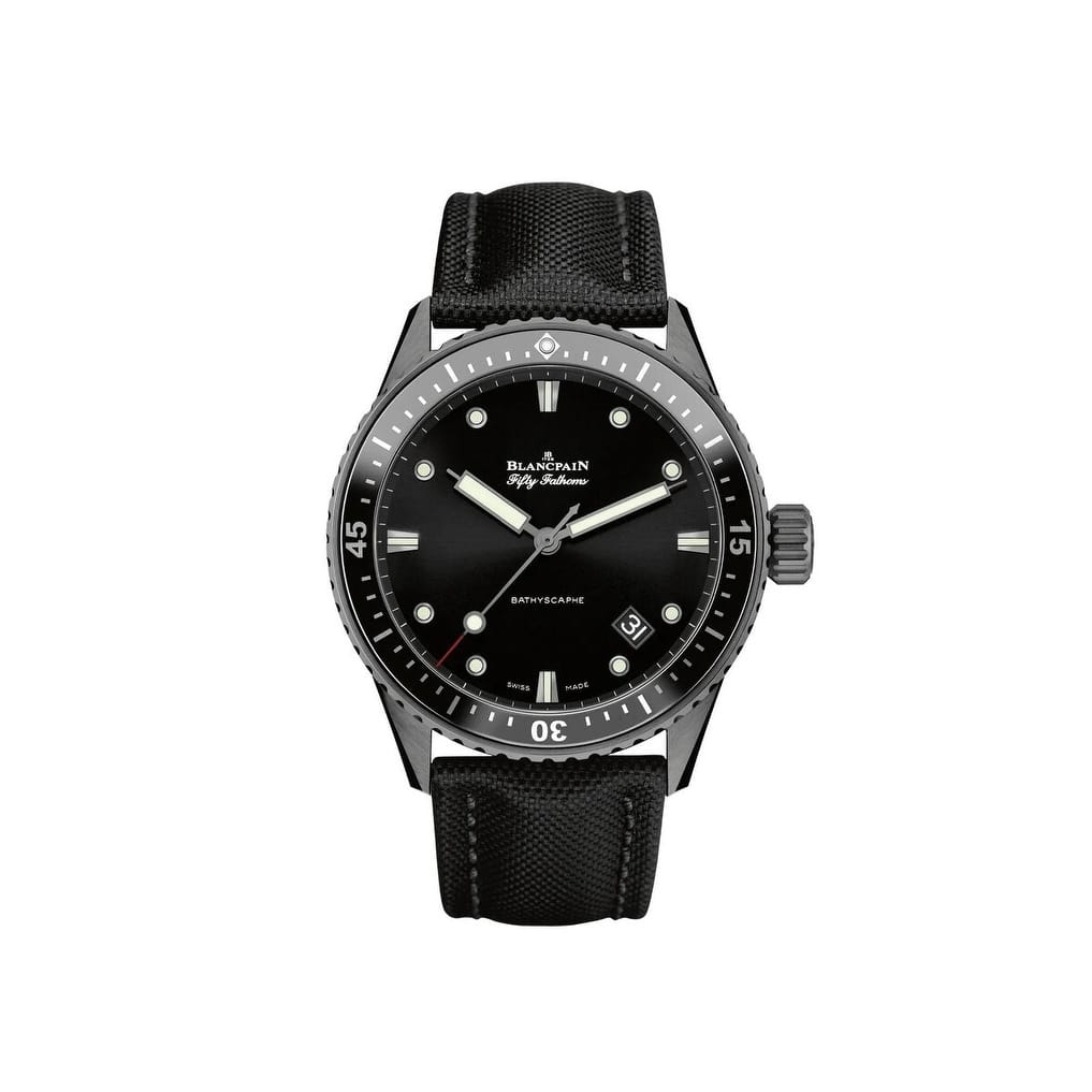 Blancpain Fifty Fathoms Bathyscaphe Ceramic Men's Watch - Black