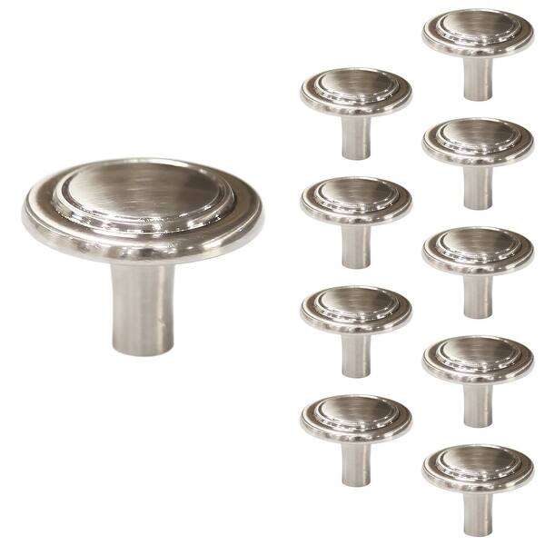 Ravinte 20 Pack Solid Single Hole Kitchen Round Cabinet Knobs Champagne Bronze Pulls Drawer Knobs Kitchen Cabinet Hardware Handles