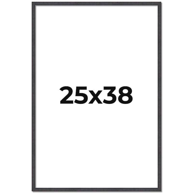 25x38 Frame Brown Solid Wood Picture Frame - Complete Modern Photo