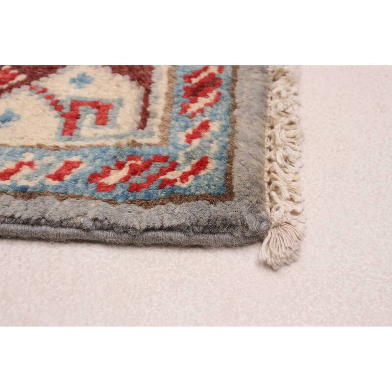 ECARPETGALLERY Hand-knotted Uzbek Ghazni Grey Wool Rug - 2'8 x 9'8