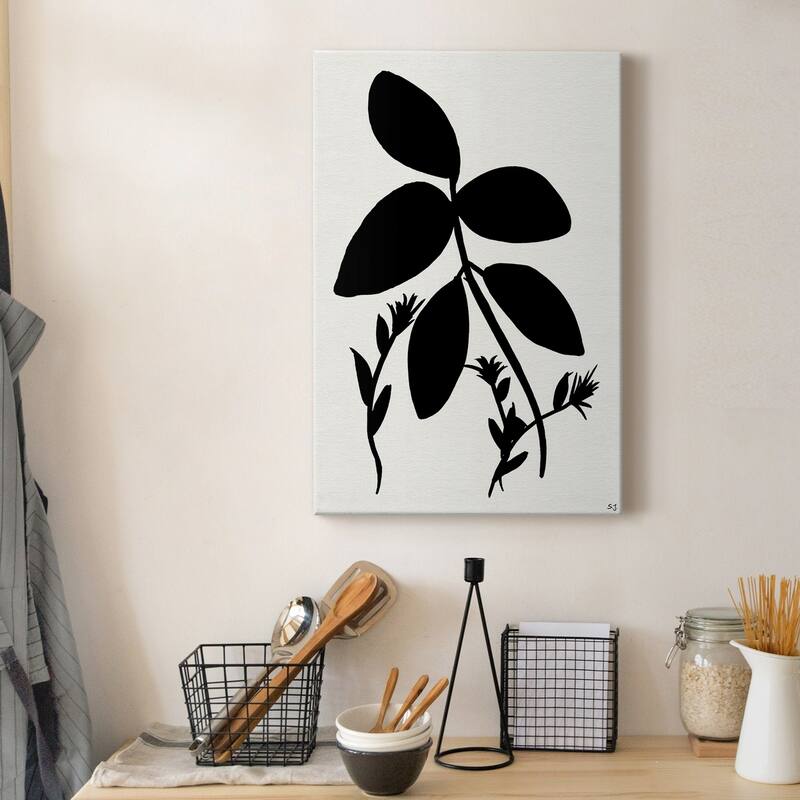 Silhouette Garden II Premium Gallery Wrapped Canvas - Ready to Hang