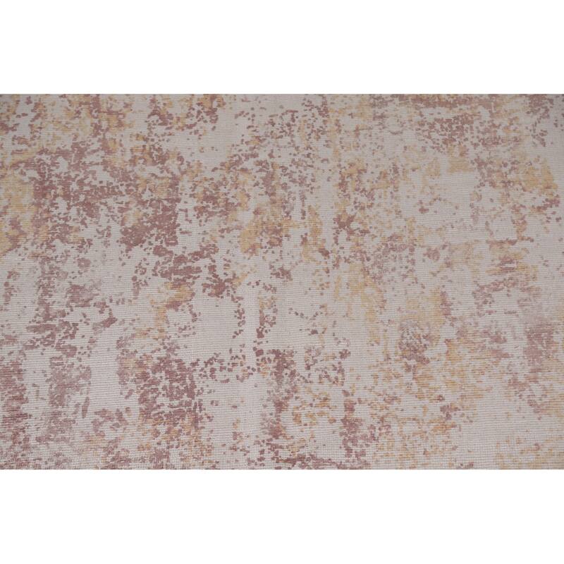 Modern Abstract Rug Handmade Living Room Wool Carpet - 7'11"x 9'10"