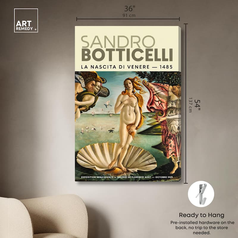Renaissance Birth of Beauty Canvas by Art Remedy, Gallery Wrapped