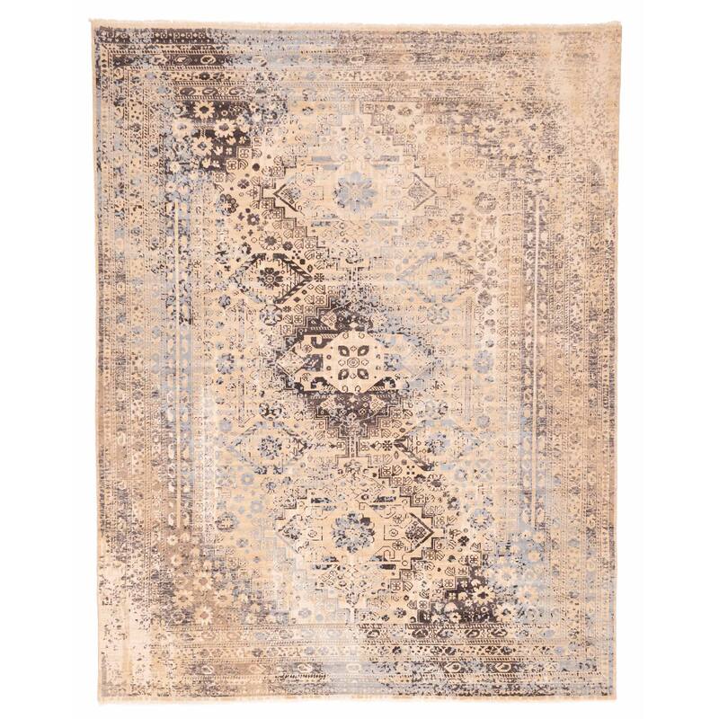 ECARPETGALLERY Hand-knotted Jules Serapi Tan Wool Rug - 9'3 x 11'8