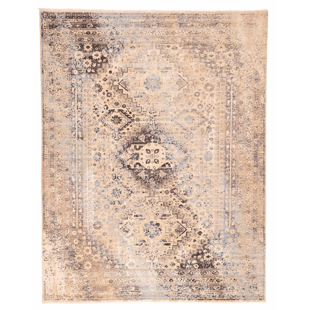 ECARPETGALLERY Hand-knotted Jules Serapi Tan Wool Rug - 9'3 x 11'8
