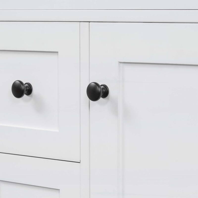 Freestanding Vanity Set with 3 Drawers,Adjustable Shelf