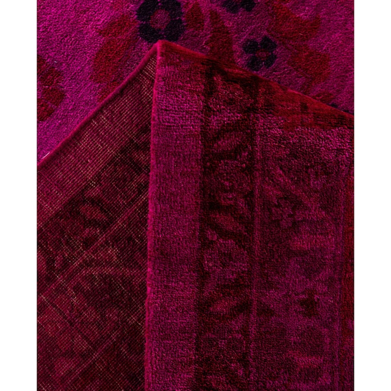 Overdyed One-of-a-Kind Hand-Knotted Area Rug - Pink - 10' 1" x 14' 0"
