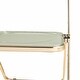 preview thumbnail 10 of 61, LeisureMod Lawrence Acrylic Folding Chair W/ Gold Metal Frame - 30"
